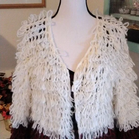 Hayden Shaggy Sweater. Y2k. Colorblock,  Austin Powers - Picture 2 of 8